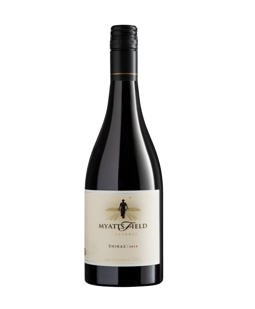 bottle of Duke's Vineyard Shiraz 2019