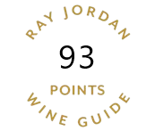 ray jordan wine review of 93 points, logo.