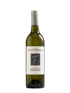 Faber Vineyard Swan valley Verdelho wine bottle on a white background.