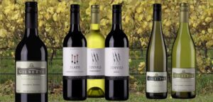 bottles of gilbert wines selection, bottle of 3 devils shiraz & chardonnay. Perth wine delivery