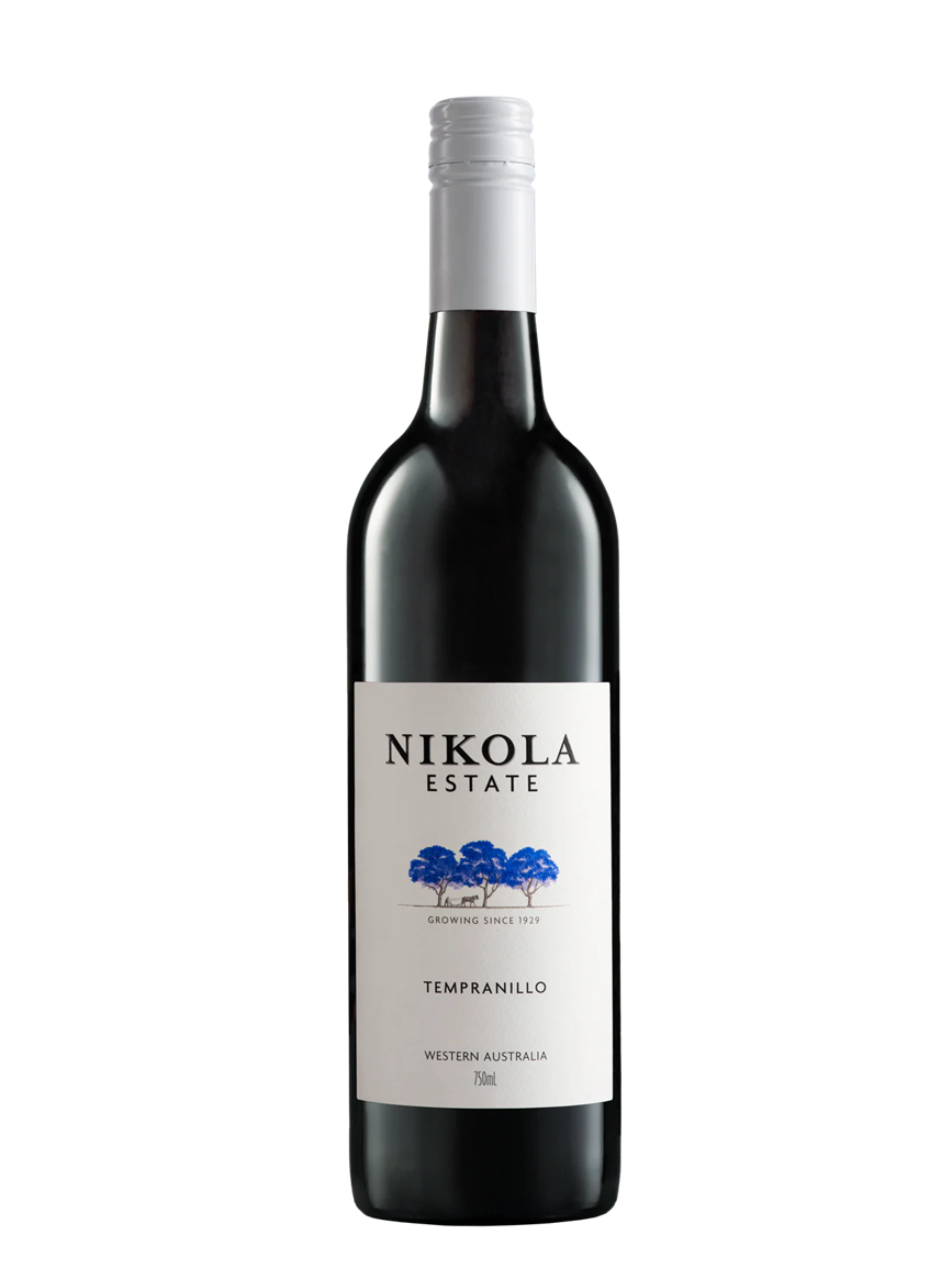 Nikola Estate Tempranillo wine bottle.