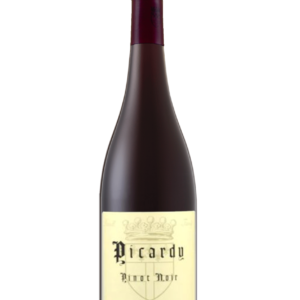 bottle of picardy Pinot Noir wine, 2022 vintage.