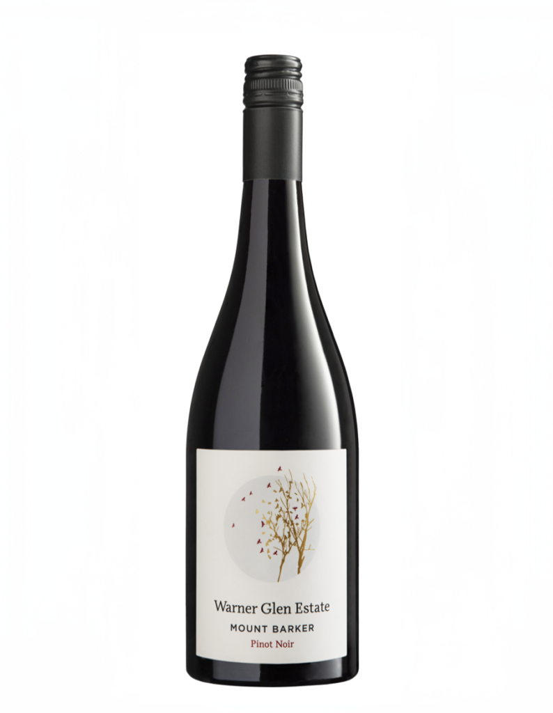 bottle of warner glen pinot noir from western australia.