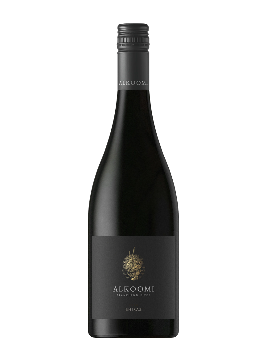 alkoomi family collection shiraz wine bottle