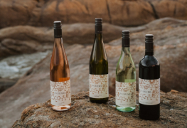 castelli wines denmark, western australia. 4 wine bottles of their the sum series.