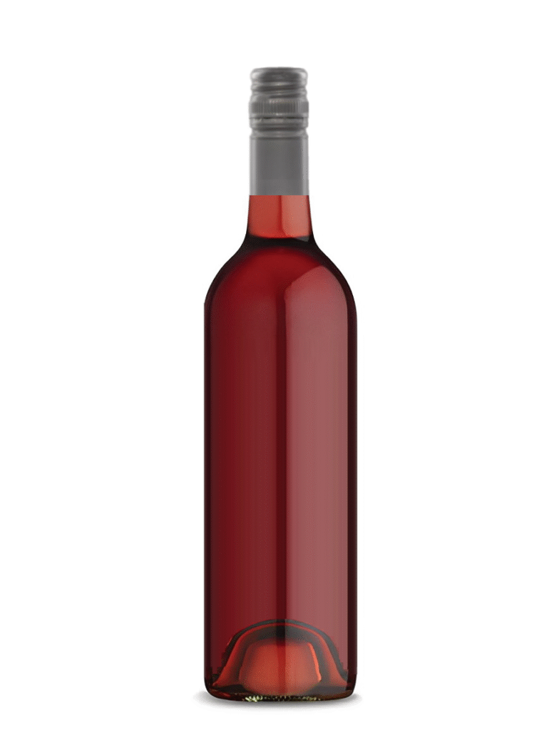 cleanskin rose wine bottle