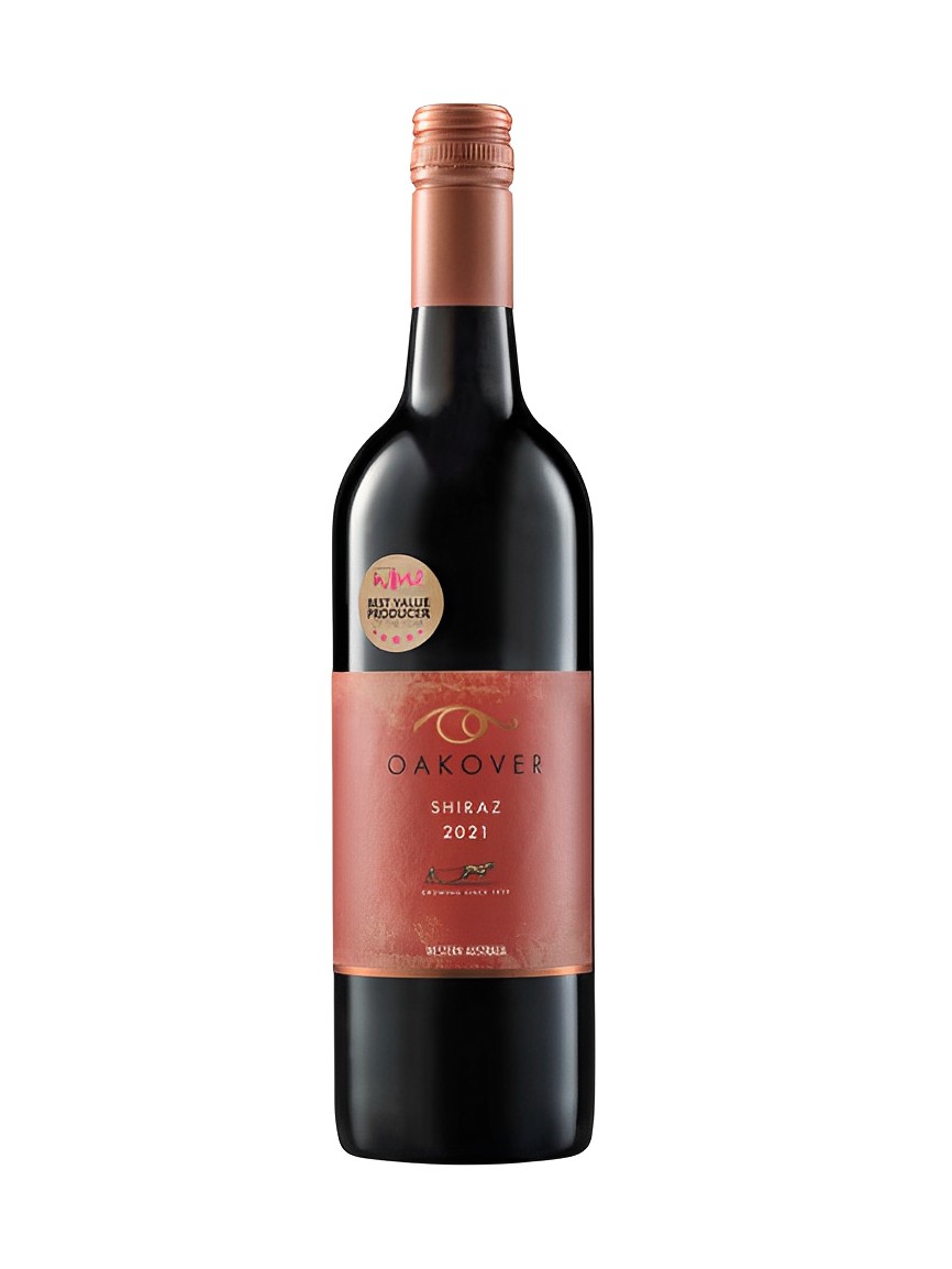 bottle of Oakover Wines Swan Valley Shiraz 2021