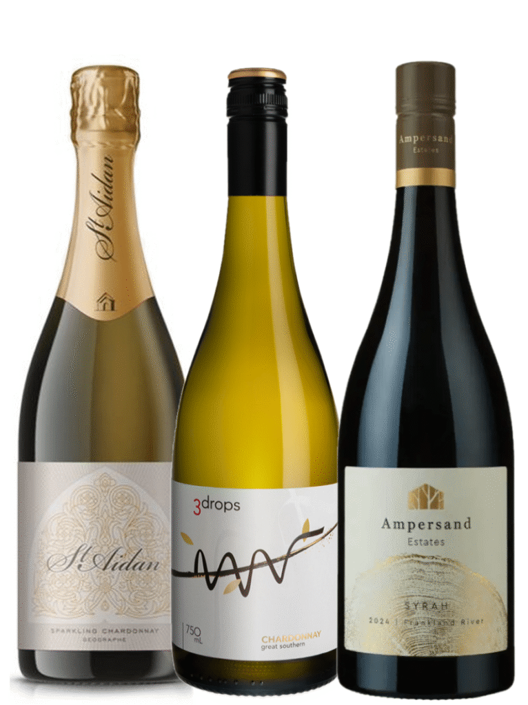 wine pack with 3 great wines from Ampersand, 3drops & St Aidan