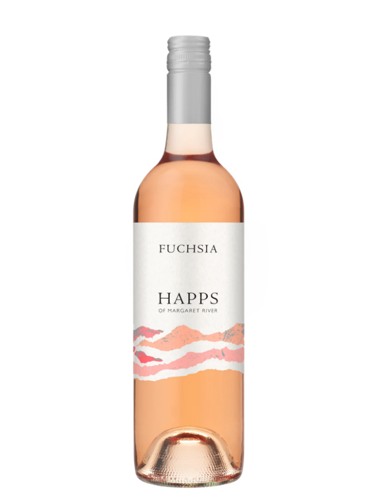 bottle of happs fuchsia rose which is very sweet located on the Partners in Wine WA website which is the main Happs wine stockist in Perth.