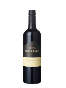happs three hills charles andreas wine bottle.