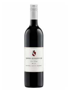 john kosovich mpv wine bottle. It is a blend of Malbec & Petit Verdot