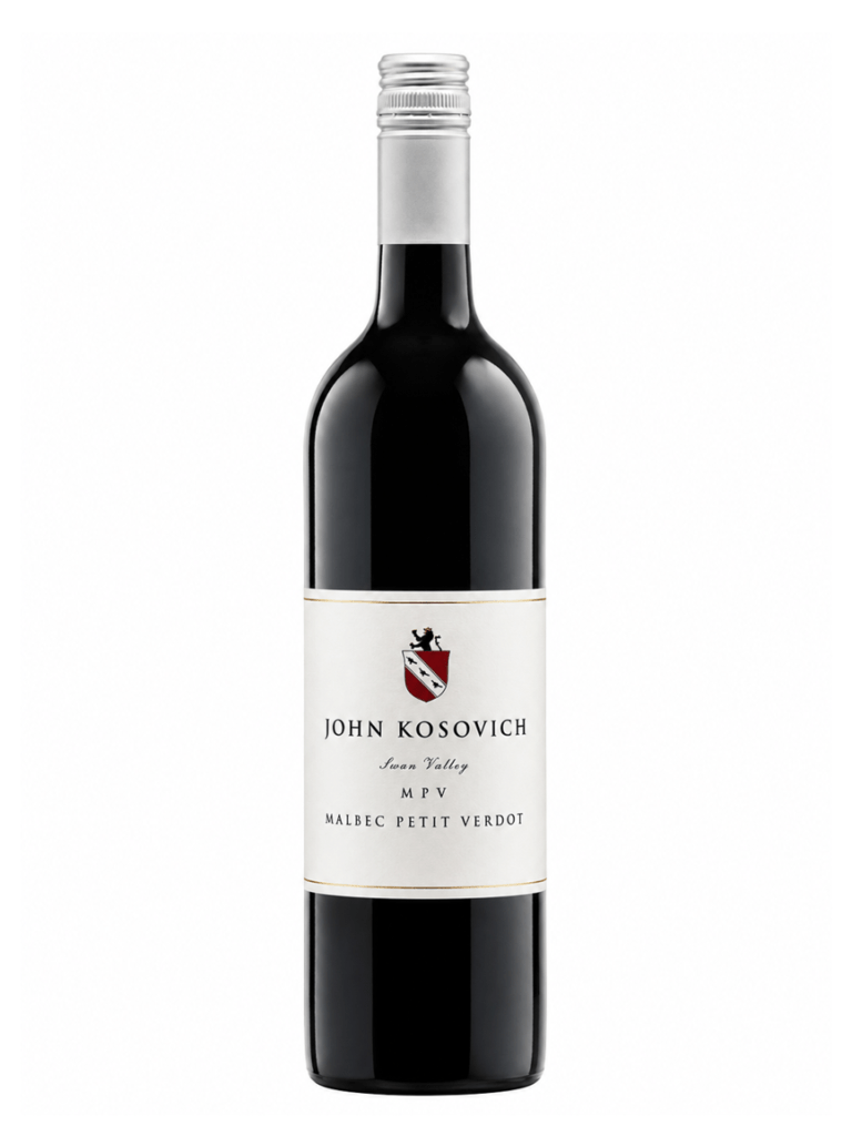 john kosovich mpv wine bottle. It is a blend of Malbec & Petit Verdot
