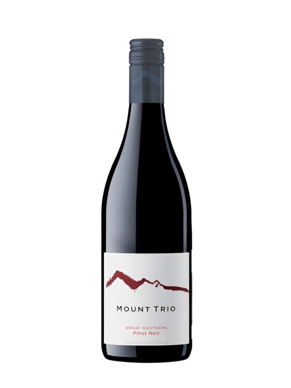 A bottle of wine from Mount Trio, it's their Great Southern Pinot Noir.