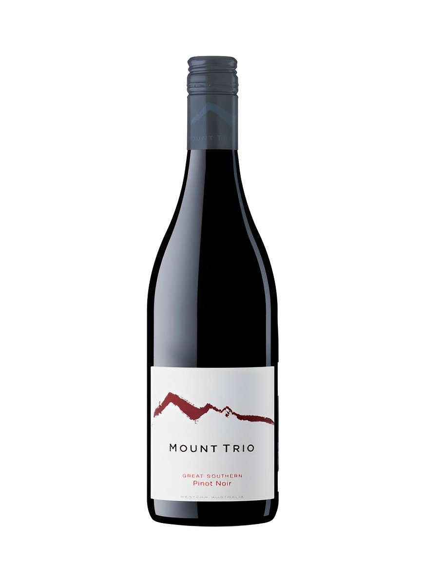 bottle of Mount Trio Great Southern Pinot Noir 2022