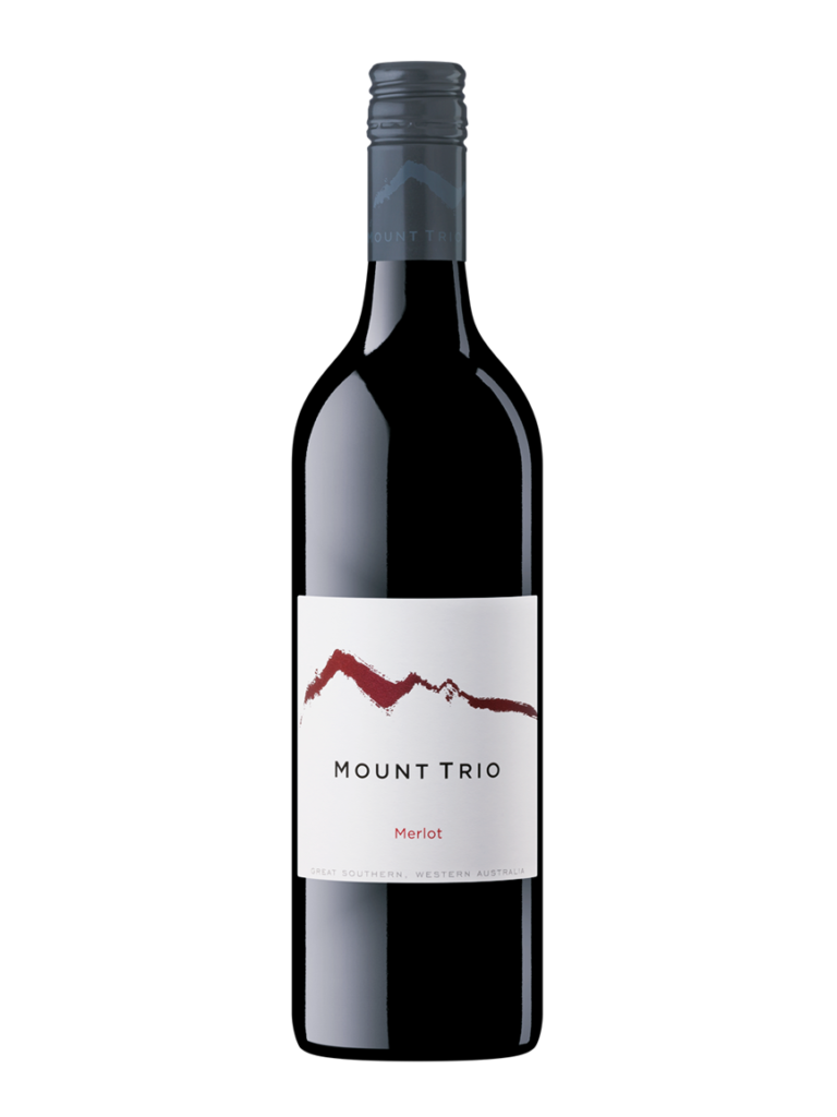 mount trio merlot bottle of wine.