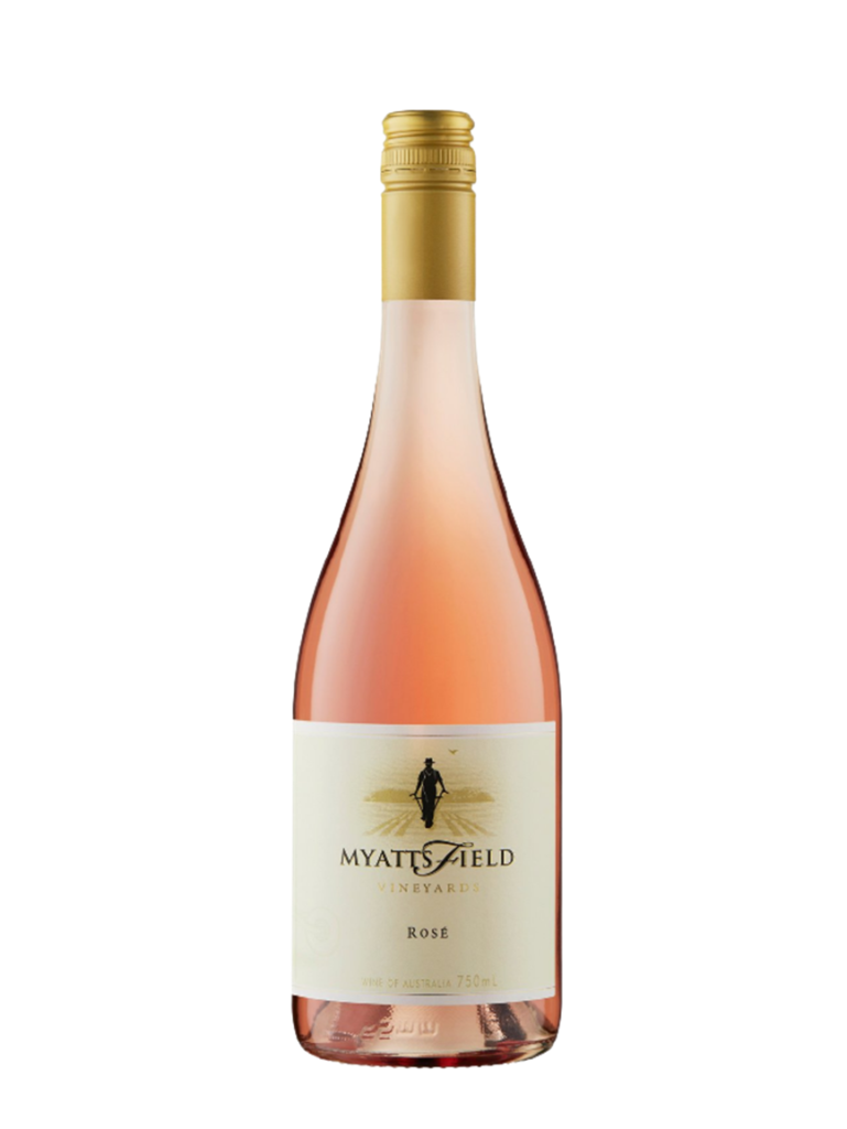 bottle of myattsfield winery rose, Perth Hills.