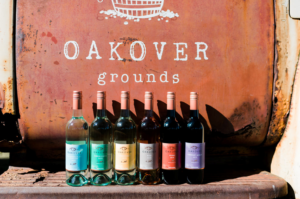 6 bottles of wines from Oakover winery in the swan valley. Shows the range of wines available from oakover.