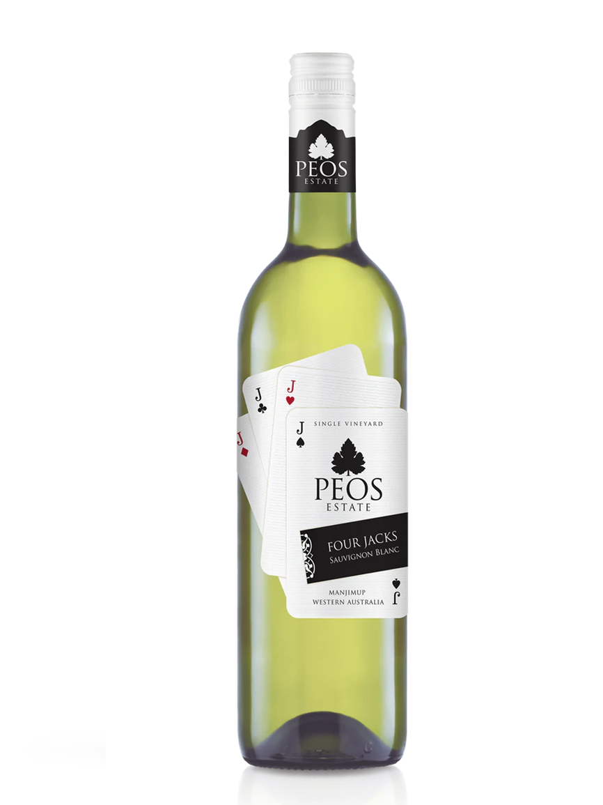 peos estate four jacks sauvignon blanc wine bottle