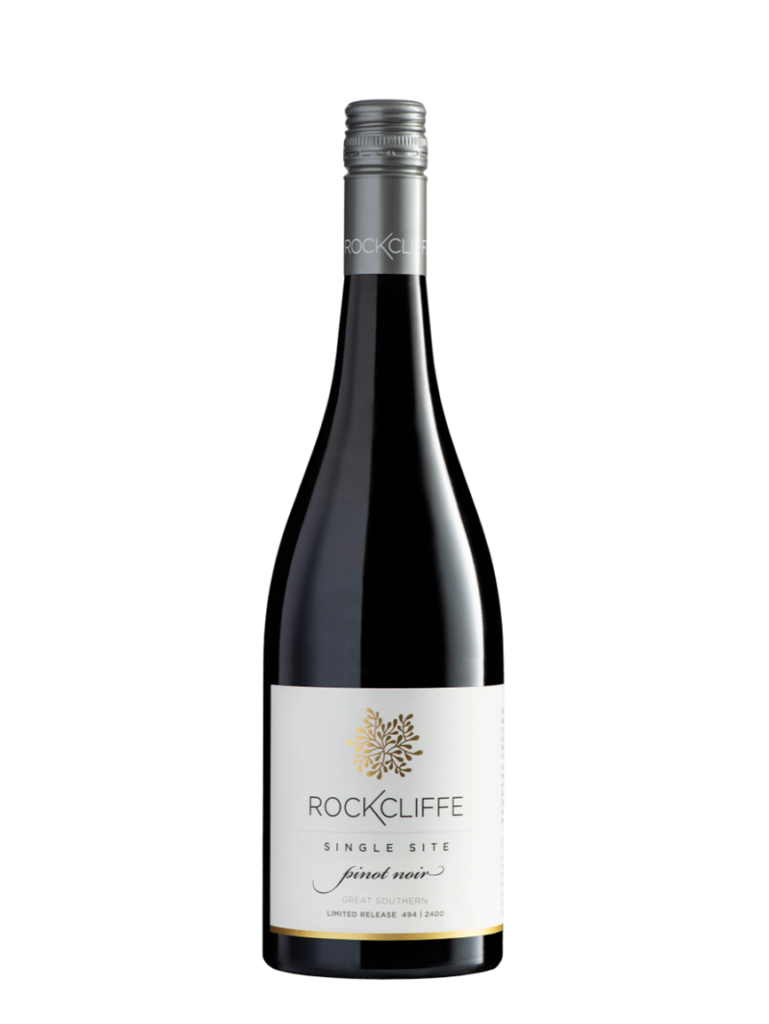 rockcliffe wines single site pinot noir wine bottle