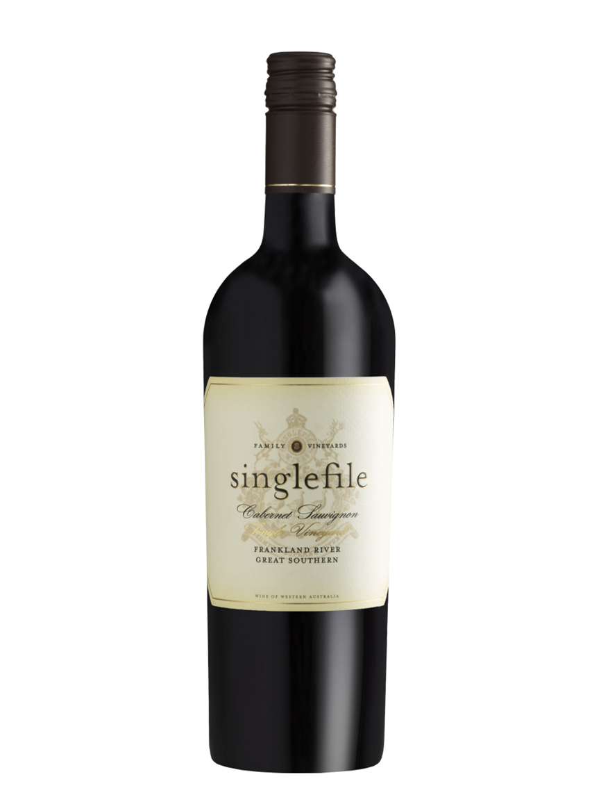 singlefile wines philip adrian cabernet sauvignon wine bottle