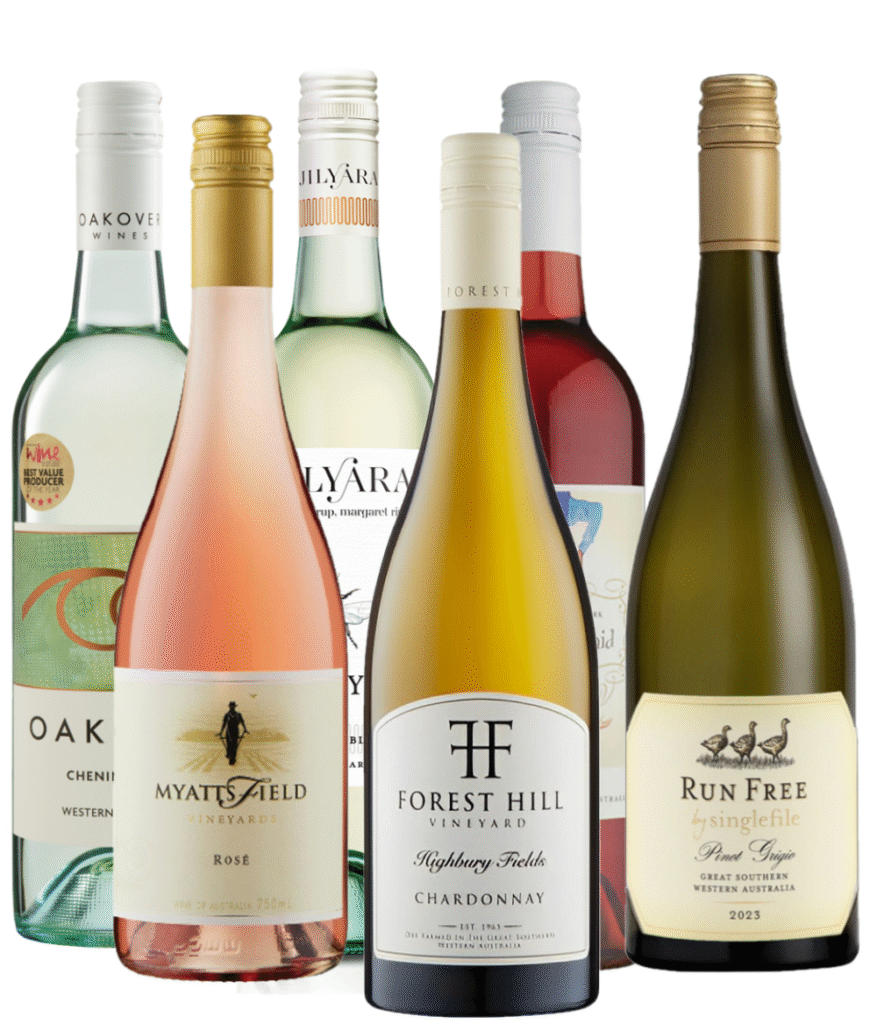 white wine and rose pack of wine.