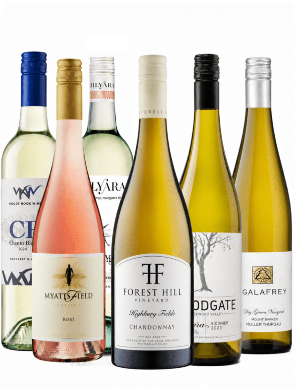 white & rose wine pack from Partners in Wine WA