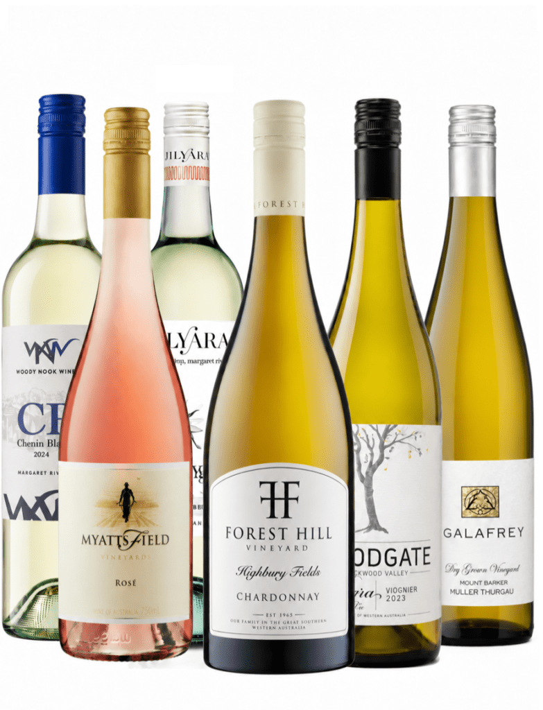 white & rose wine pack from Partners in Wine WA