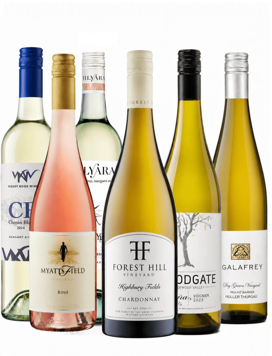 white & rose wine pack from Partners in Wine WA