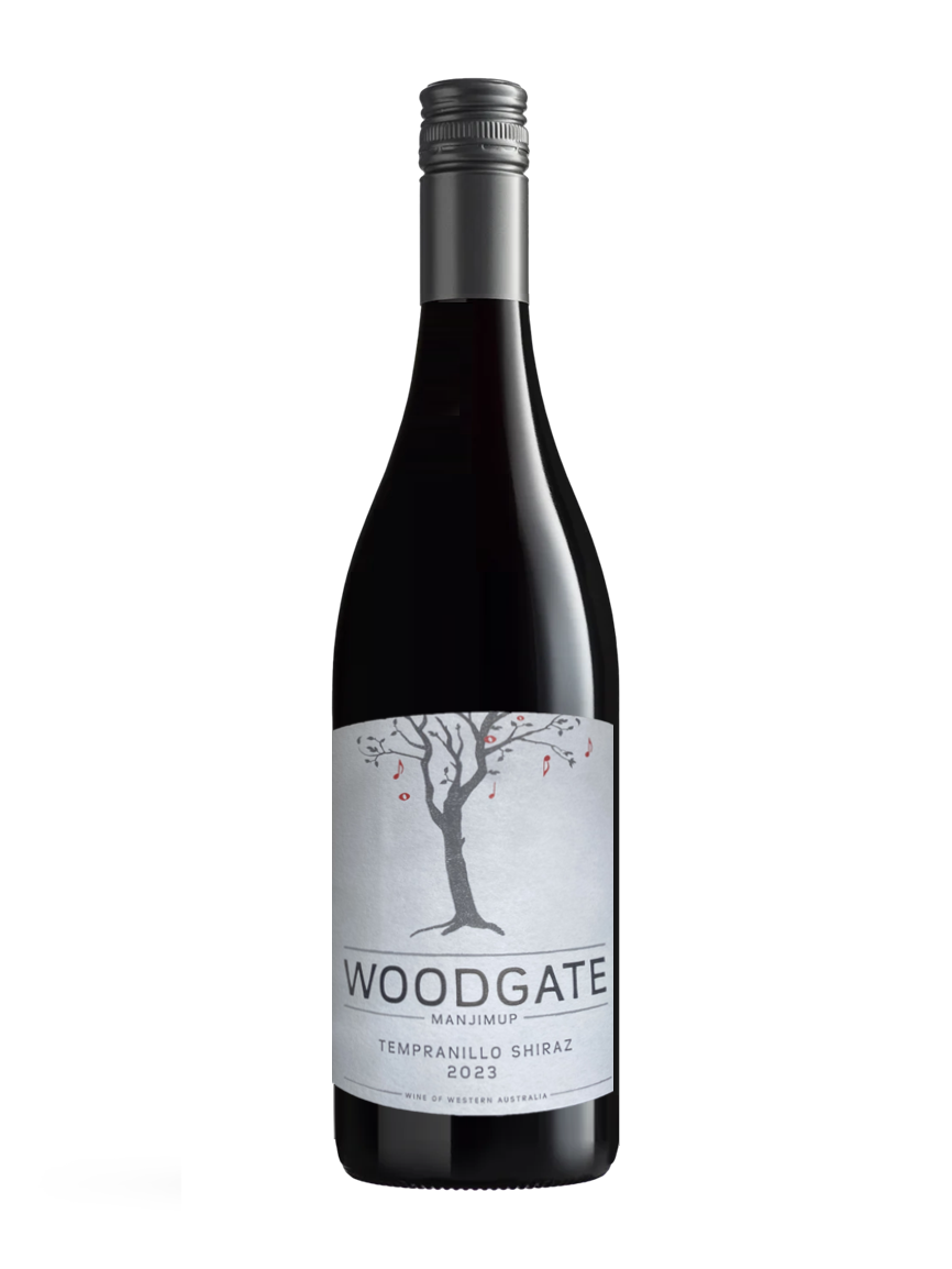 woodgate wines tempranillo shiraz wine bottle