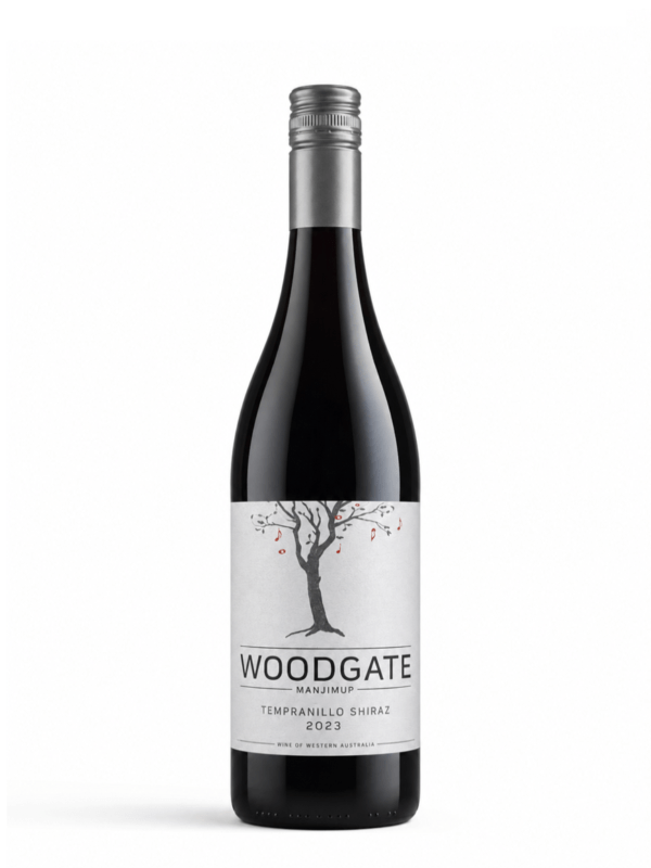 Woodgate tempranillo shiraz wine bottle