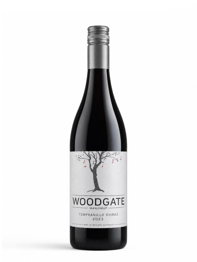Woodgate tempranillo shiraz wine bottle
