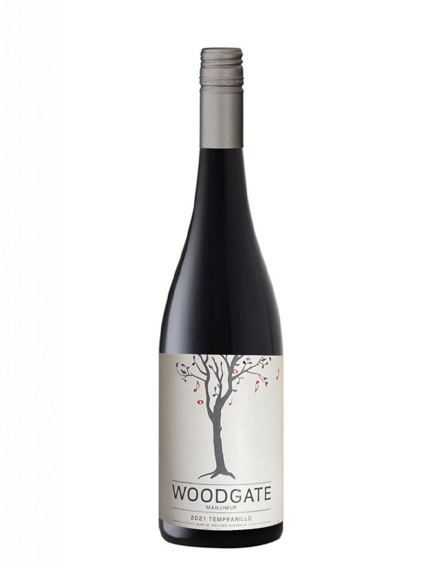 bottle of woodgate wines tempranillo