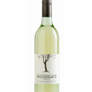 a bottle of woodgate wines sauvignon blanc semillon