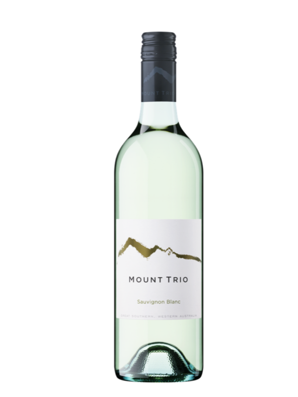 mount trio sauvignon blanc wine bottle.