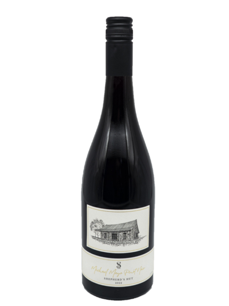 Sheperd's Hut Pinot Noir bottle, porongurup wine region of western australia.