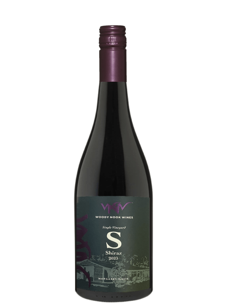 woody nook shiraz bottle from 2023