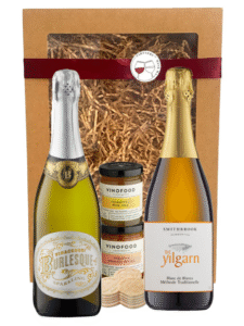 sparkling wine gift pack, with two bottles of wine from western australia.