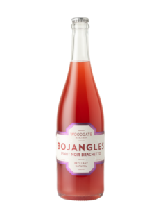 bottle of Woodgate pet nat rose