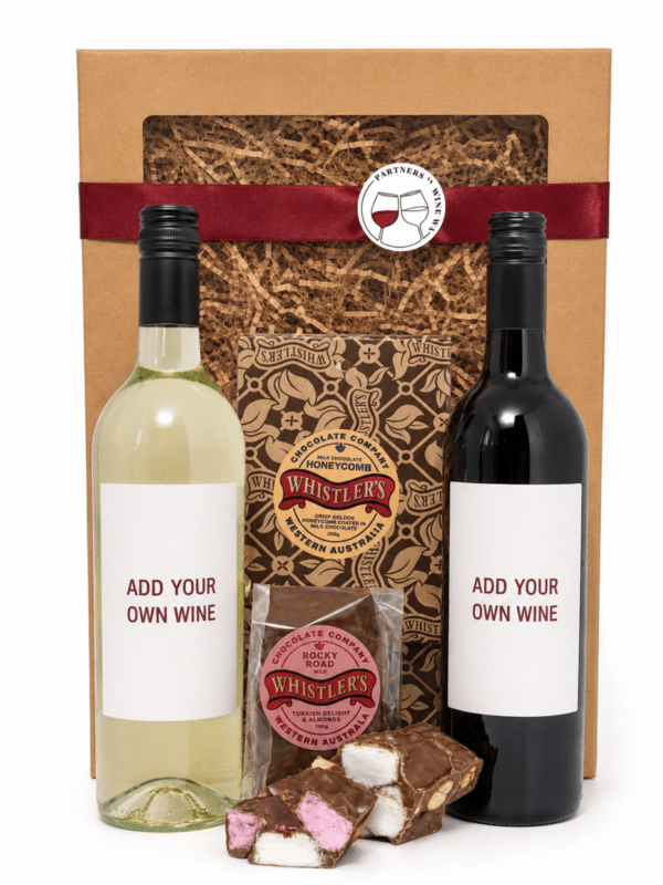chocolate gift box that you add your own wine to.