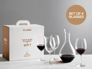 bottle of Plumm Glasses & Decanter Gift Set