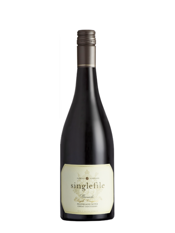 bottle of wine, singlefile grenache.