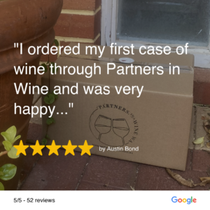 a 5 star review from a very happy customer buying wine on sale from partners in wine wa.