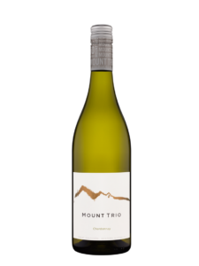 Mount Trio chardonnay wine bottle.