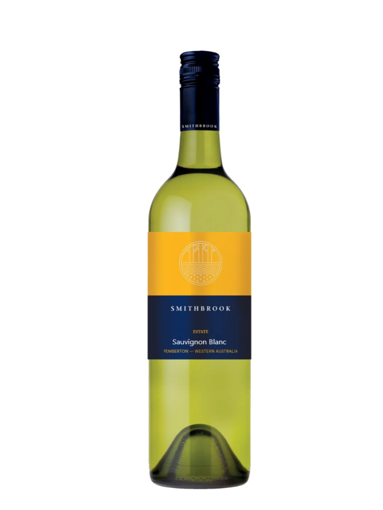 bottle of smithbrook wines sauvignon blanc from pemberton in western australia.