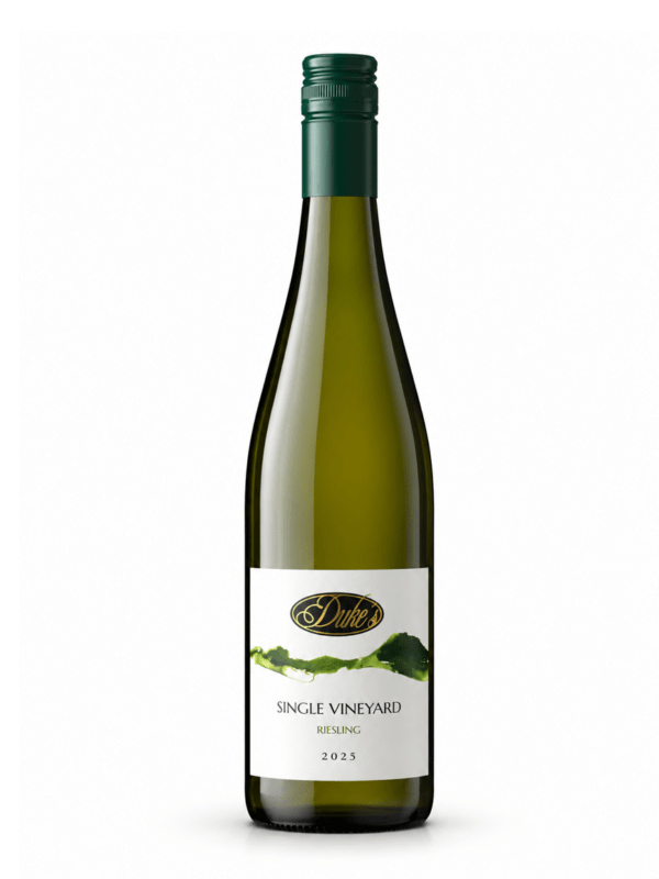Duke's Vineyard wine bottle, it's the Single Vineyard Riesling from 2025