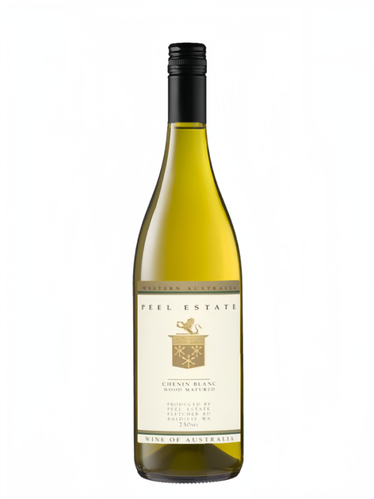 bottle of wood matured chenin blanc from Peel Estate winery.