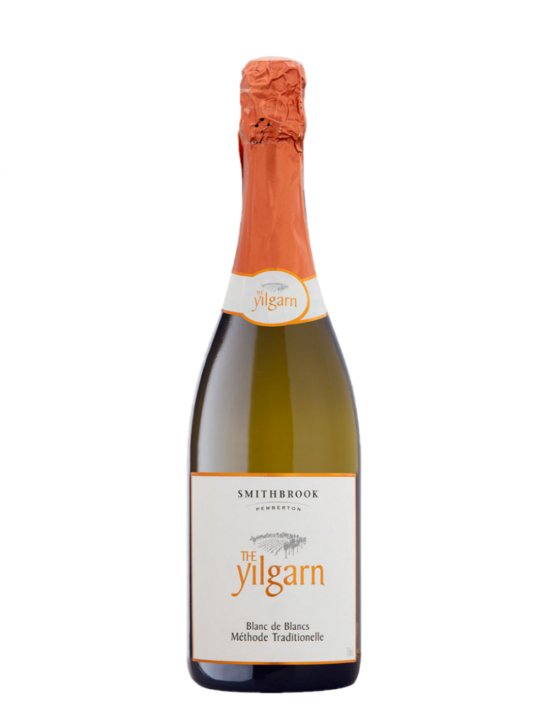 a bottle of smithbrook yilgarn sparkling blanc de blanc wine bottle.