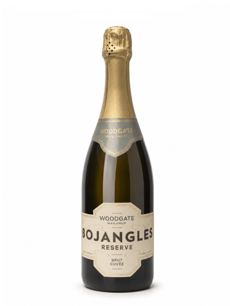Woodgate sparkling bojangles wine bottle