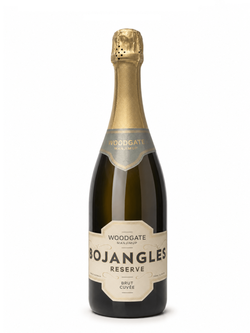 Woodgate sparkling bojangles wine bottle