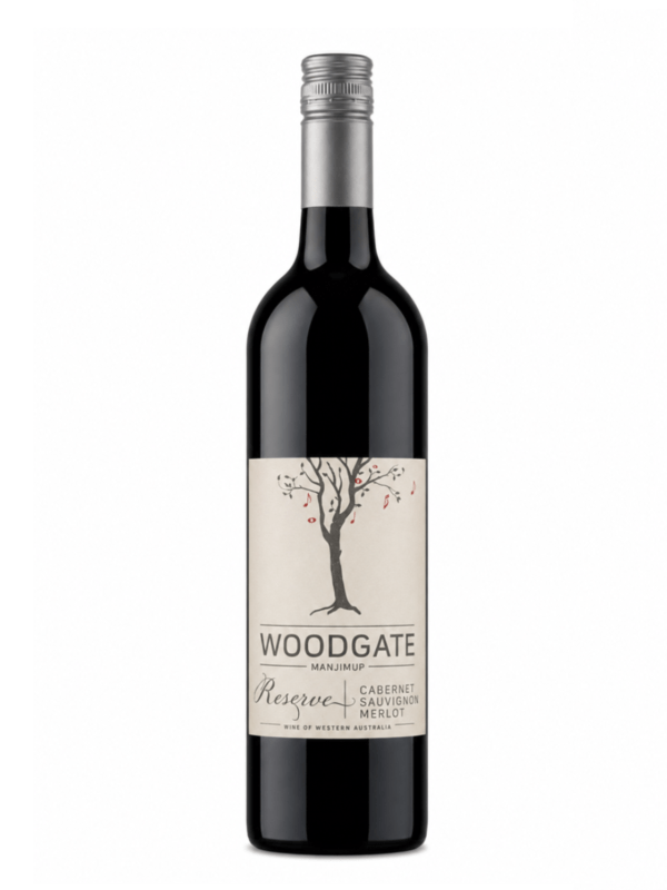 woodgate reserve cabernet merlot wine bottle